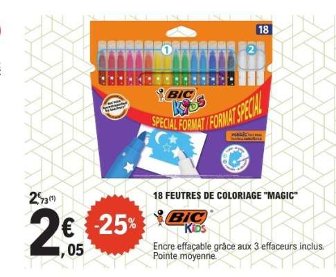 18 FEUTRES DE COLORIAGE "MAGIC"