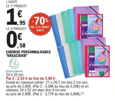 CHEMISE PERSONNALISABLE "KREACOVER"
