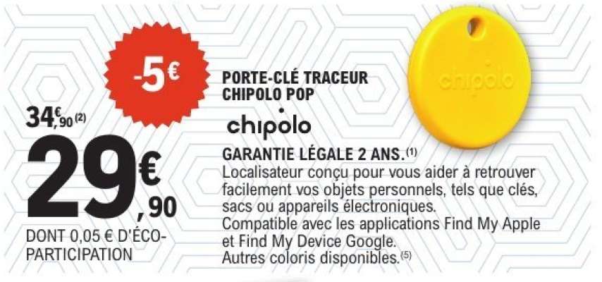 PORTE-CLÉ TRACEUR CHIPOLO POP