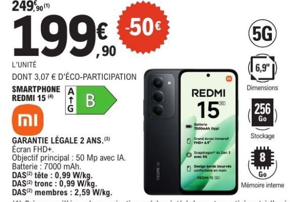 Smartphone Redmi 15