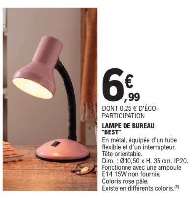 LAMPE DE BUREAU "BEST"