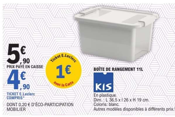 BOÎTE DE RANGEMENT 11L