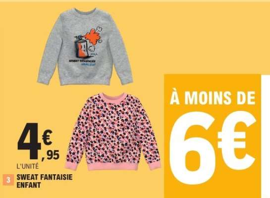 SWEAT FANTAISIE ENFANT