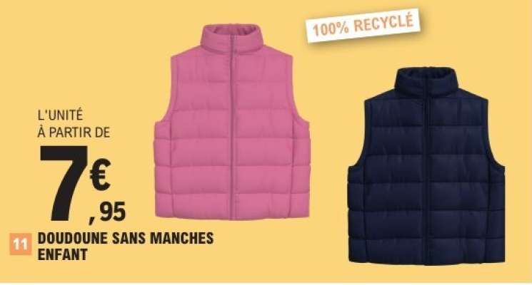 DOUDOUNE SANS MANCHES ENFANT