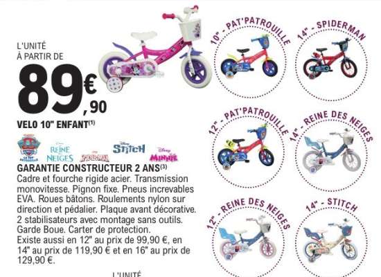 VÉLO 10'' ENFANT