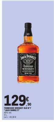 TENNESSEE WHISKEY OLD N°7 'JACK DANIEL'S'