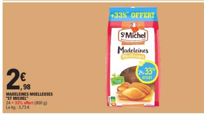 Madeleines Moelleuses St Michel