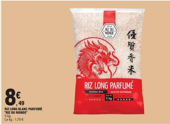 RIZ LONG BLANC PARFUMÉ 'RIZ DU MONDE'