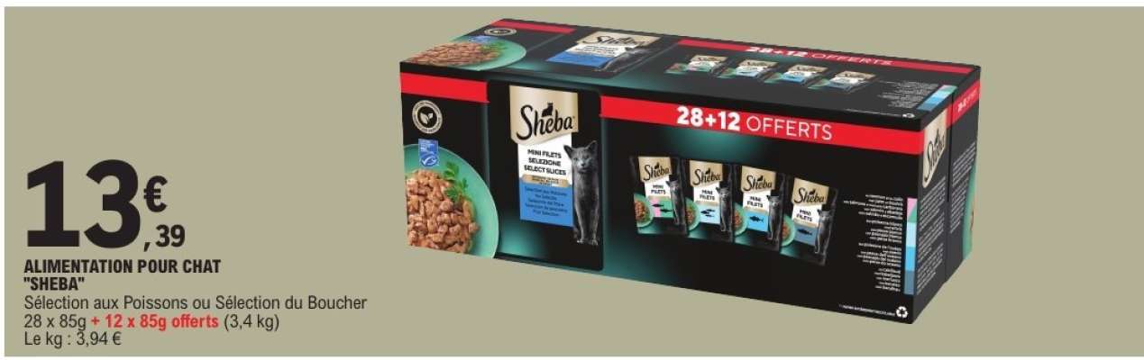 ALIMENTATION POUR CHAT 'SHEBA'