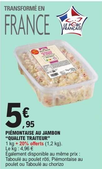 PIÉMONTAISE AU JAMBON 'QUALITÉ TRAITEUR'
