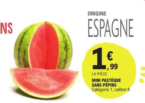 MINI PASTÈQUE SANS PÉPINS