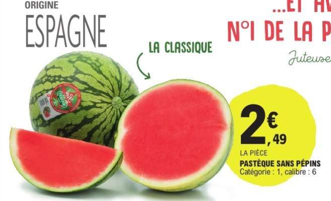 Pastèque sans pépins