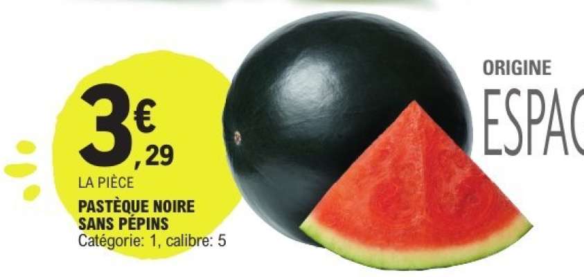 PASTEQUE NOIRE SANS PEPINS