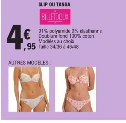 SLIP OU TANGA