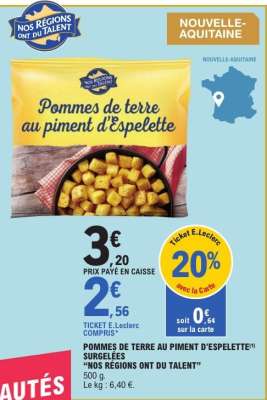Pommes de terre au piment d'Espelette