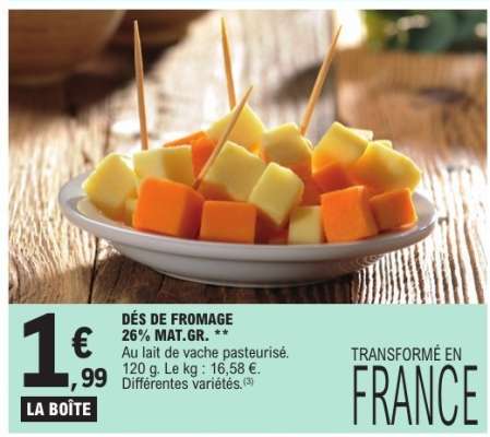 Dés de fromage
