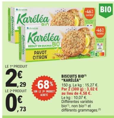 BISCUITS BIO "KARÉLÉA"
