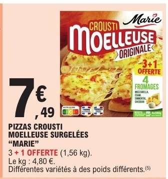 PIZZAS CROUSTI MOELLEUSE SURGELÉES “MARIE”