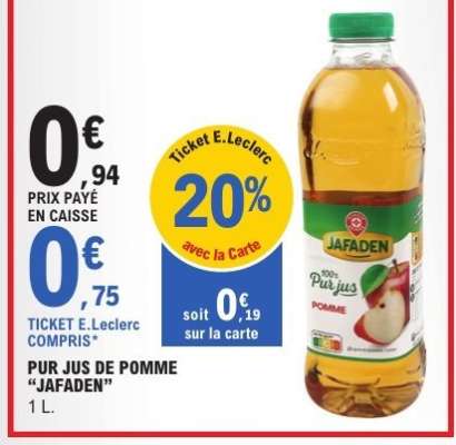 Pur jus de pomme "Jafaden"