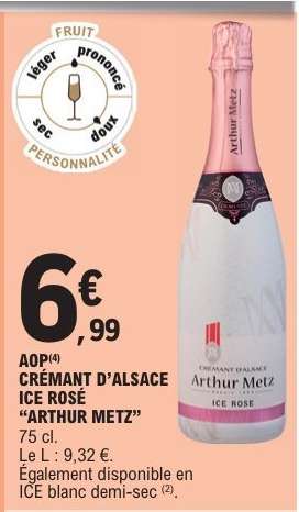 CRÉMANT D'ALSACE ICE ROSÉ "ARTHUR METZ"