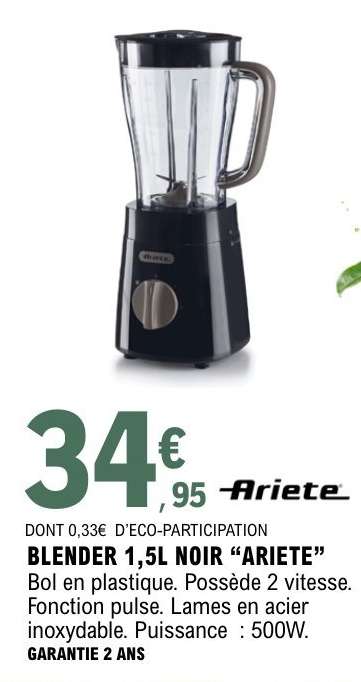 BLENDER 1,5L NOIR “ARIETE”
