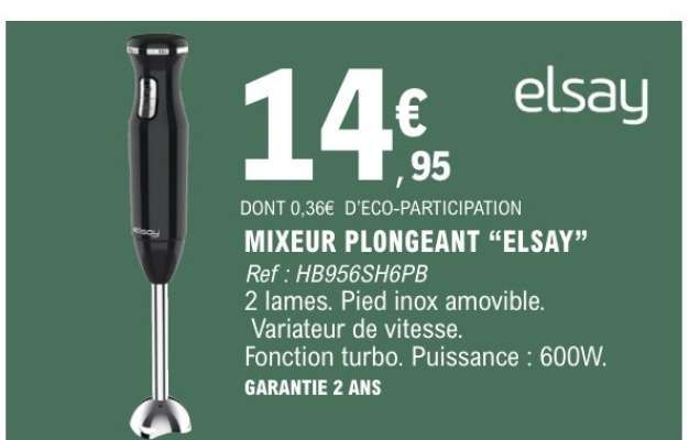 MIXEUR PLONGEANT "ELSAY"