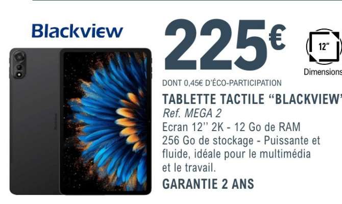 TABLETTE TACTILE “BLACKVIEW”