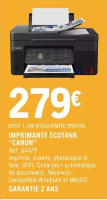 IMPRIMANTE ECOTANK "CANON"