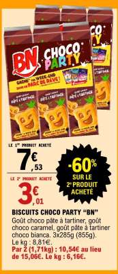 Biscuits Choco Party 'BN'