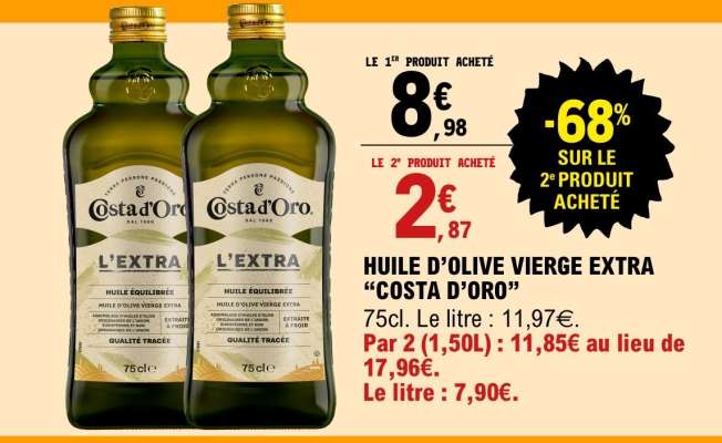 HUILE D’OLIVE VIERGE EXTRA “COSTA D’ORO”