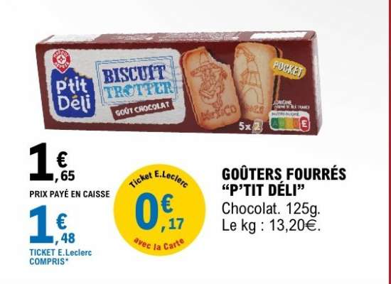 GOUTERS FOURRÉS “P’TIT DÉLI”