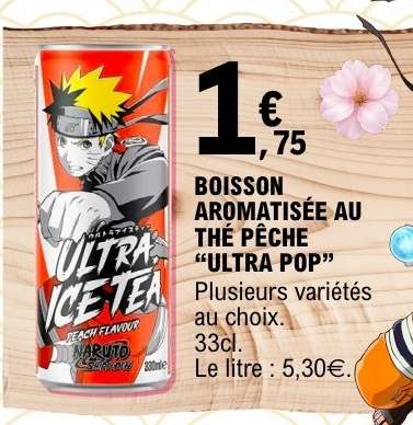 BOISSON AROMATISÉE AU THÉ PÊCHE “ULTRA POP”