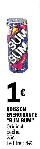 BOISSON ÉNERGISANTE "BUM BUM"