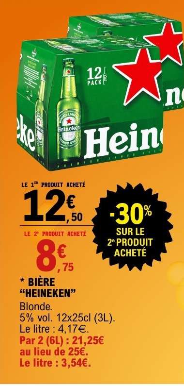 BIÈRE “HEINEKEN”