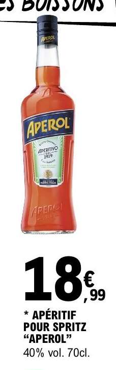 Apéritif pour spritz APEROL