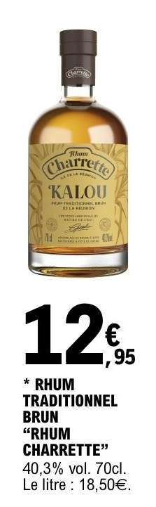 Rhum Traditionnel Brun 'Rhum Charrette'