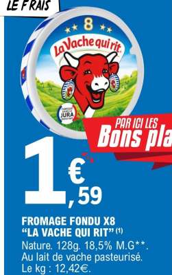 FROMAGE FONDU X8 'LA VACHE QUI RIT'