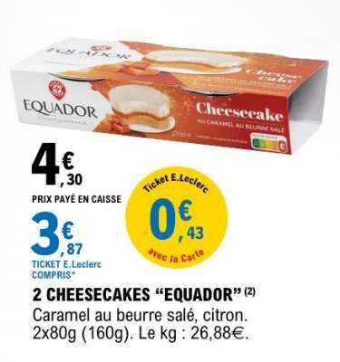 2 CHEESECAKES “EQUADOR”