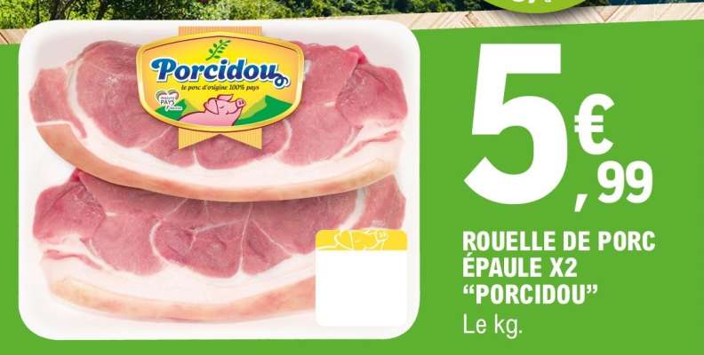 ROUELLE DE PORC ÉPAULE X2 "PORCIDOU"