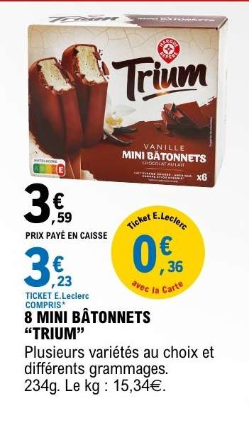 8 MINI BÂTONNETS “TRIUM”