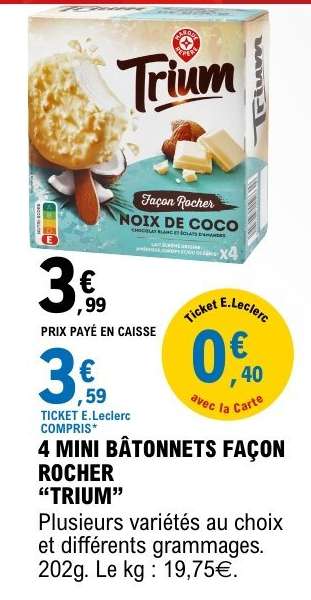 4 MINI BÂTONNETS FAÇON ROCHER “TRIUM”