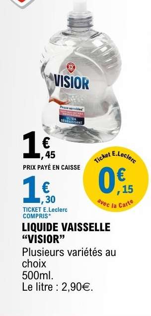 LIQUIDE VAISSELLE "VISIOR"