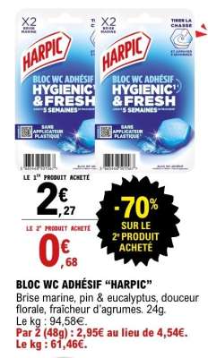 BLOC WC ADHÉSIF “HARPIC”