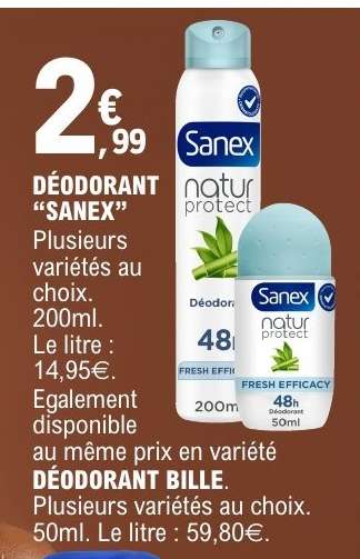 DÉODORANT SANEX