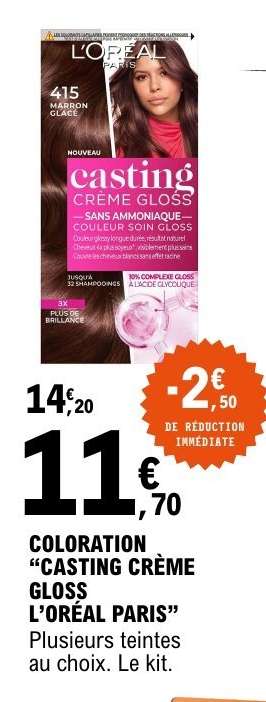 COLORATION "CASTING CRÈME GLOSS L’OREAL PARIS"