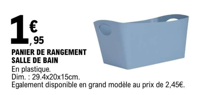 PANIER DE RANGEMENT SALLE DE BAIN