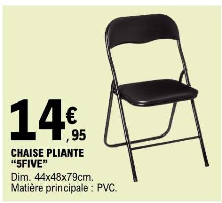 CHAISE PLIANTE '5FIVE'