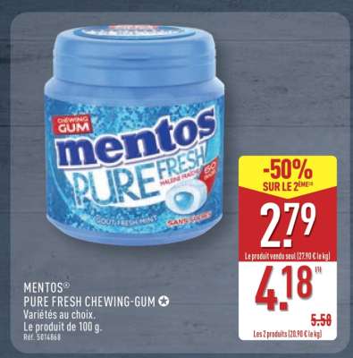 Mentos Pure Fresh Chewing Gum