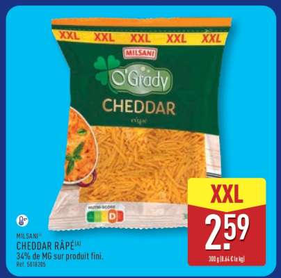MILSANI CHEDDAR RÂPÉ