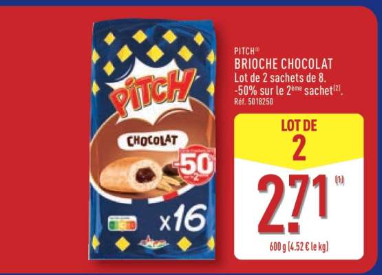 PITCH® BRIOCHE CHOCOLAT